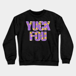 Yuck fou purple emoji Crewneck Sweatshirt